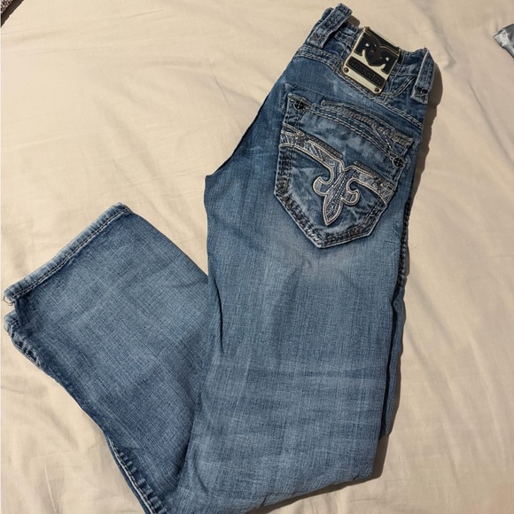 Rock Revival Mens Jeans Slim straight style siz 28x32 - Picture 1 of 2